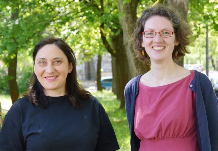 (V.l.n.r.) Mari Zauer und Anna Hentschel. © Michael Baudisch